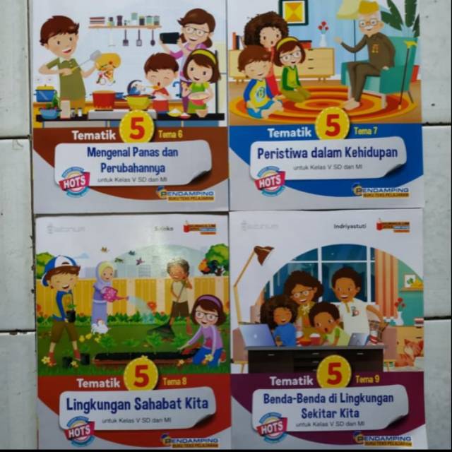Set Tematik SD Kelas 5 Semester 2 Tema 6 7 8 9 Kurikulum 2013 Revisi HOTS Platinum Tiga Serangkai