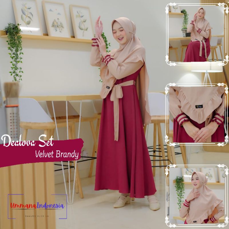 GAMIS DEALOVA SET BY UMMANA INDONESIA