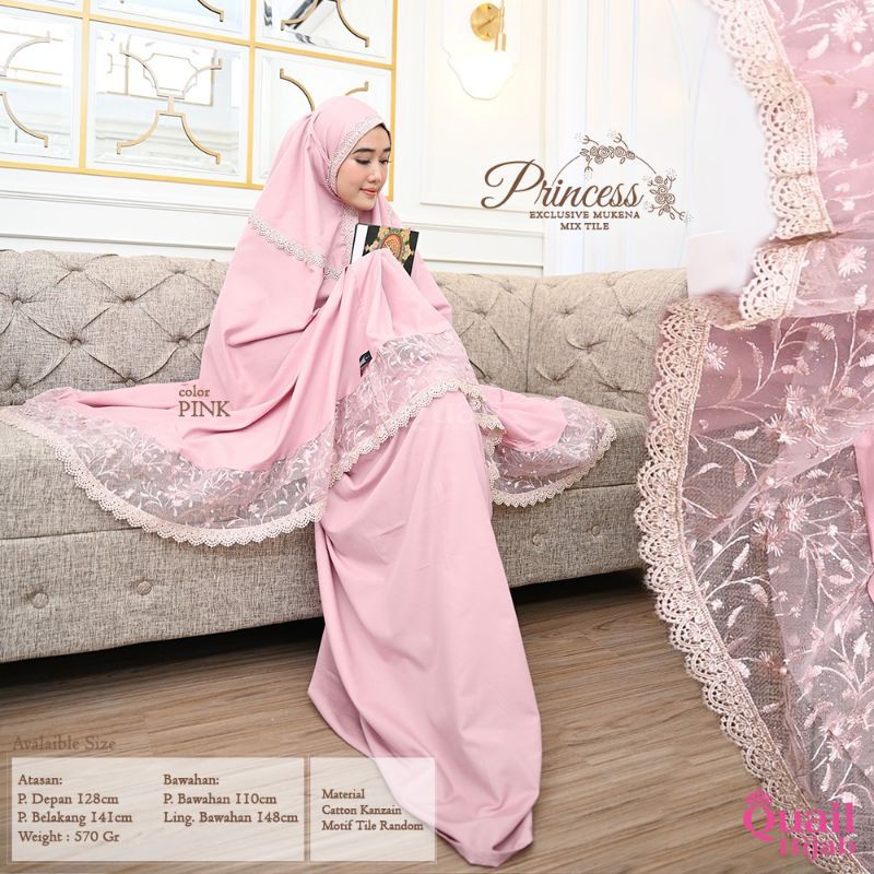 Mukena Princess Cantik asli Quail