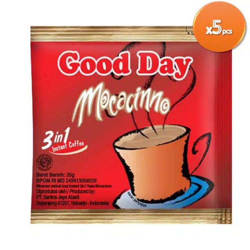

good day mocacinno 5 pcs semangko