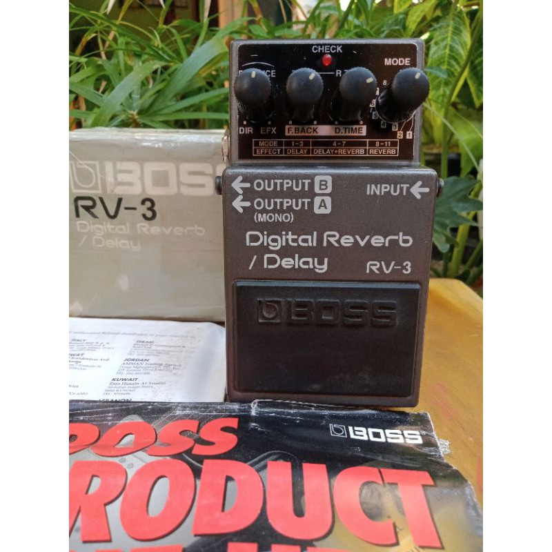 boss rv3 delay reverb rv 3