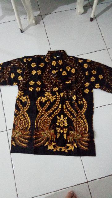 Bswart Batik Hrb026 Kenongo Hem Pendek Padi Pekalongan M L Xl Batik Pria Murah Modern