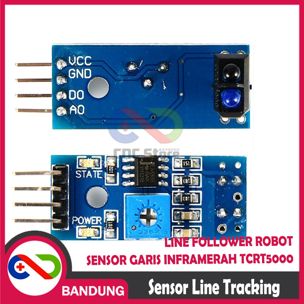 SENSOR LINE TRACKING LINE FOLLOWER ROBOT SENSOR INFRAMERAH TCRT5000