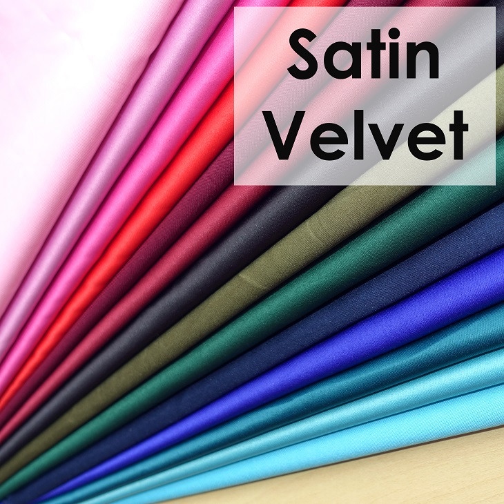 Kain Sateen Satin Velvet Maxmara / Satin Maxmara / Kain Maxmara (Per 0.5 meter)