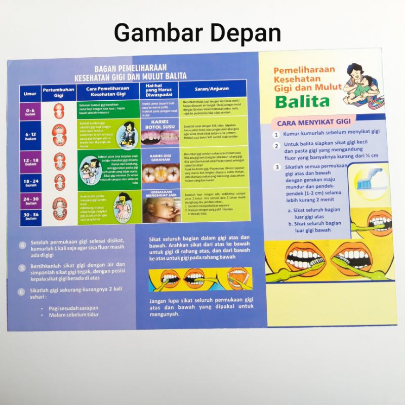 Leaflet Pemeliharaan Kesehatan Gigi Dan Mulut