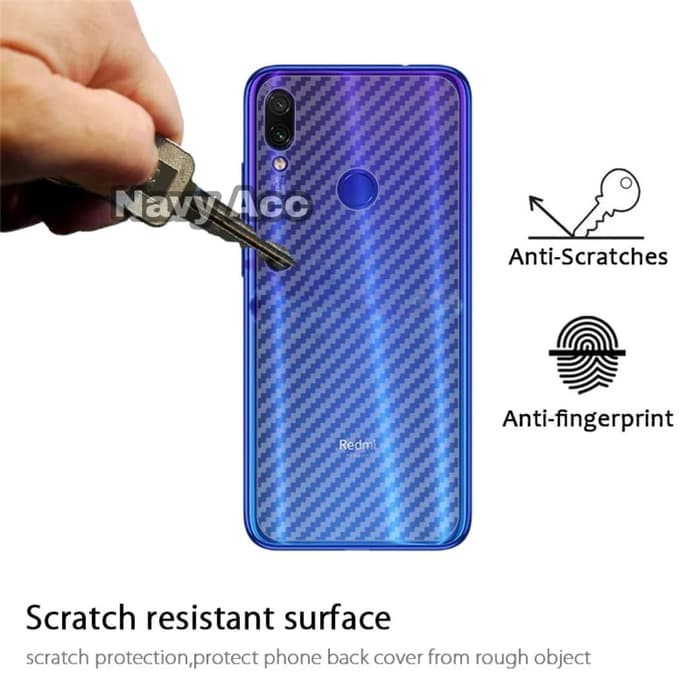 NA - Stiker Skin Carbon Redmi Note 7 - Garskin Carbon Redmi Note 7