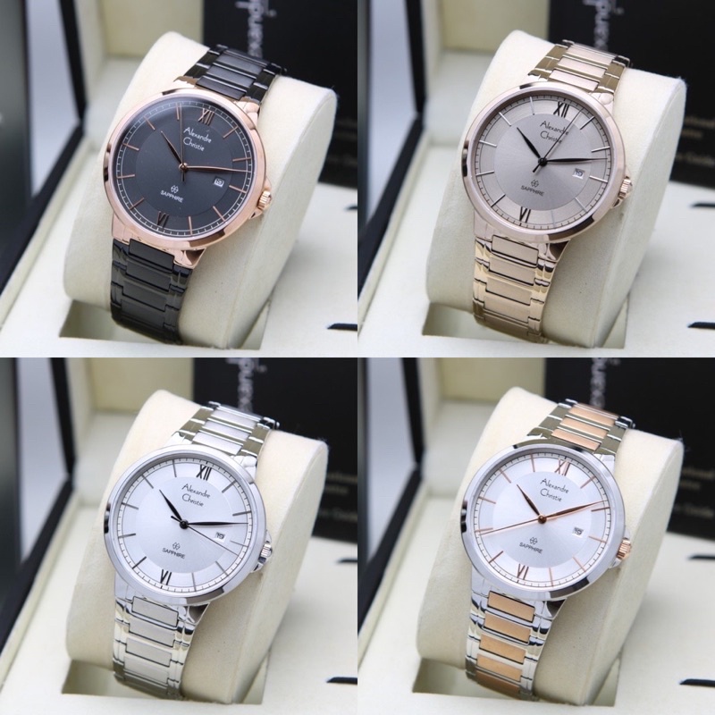 JAM TANGAN PRIA SAPPHIRE AC 8537 ALEXANDRE CHRISTIE ORIGINAL