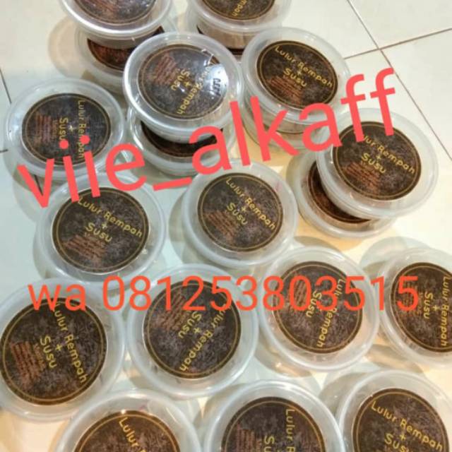 Lulur rempah susu kering