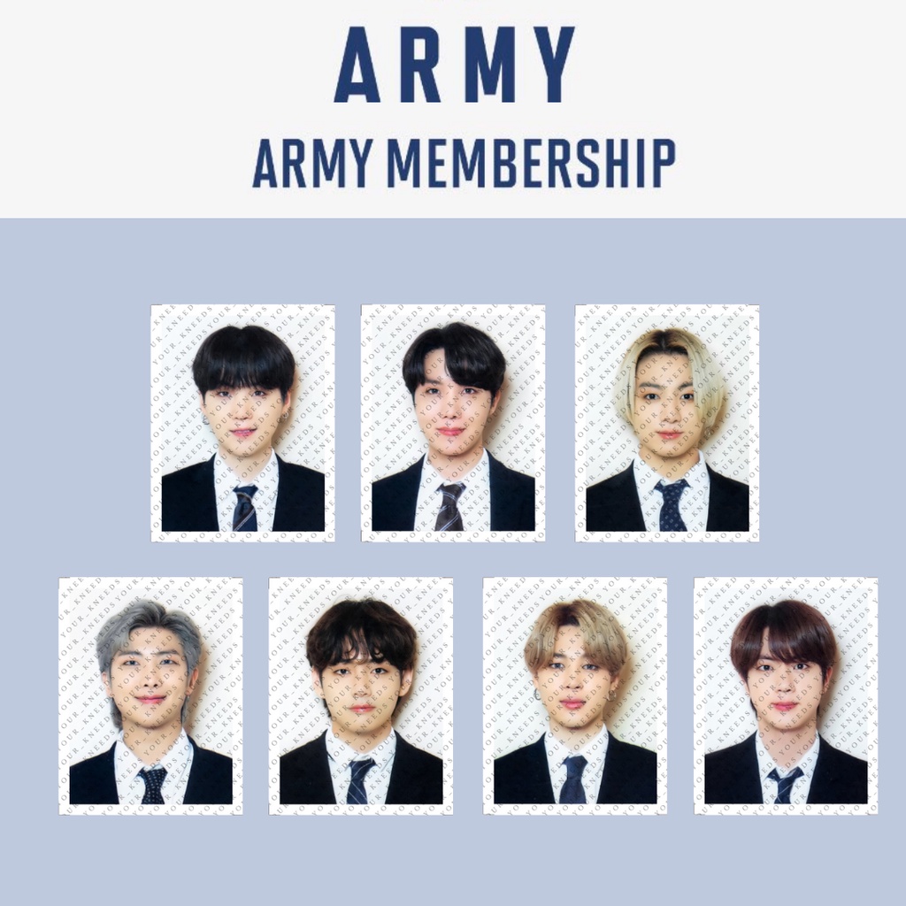 BTS ARMY 8th MEMBERSHIP KIT ID PHOTO SET | UNOFFICIAL