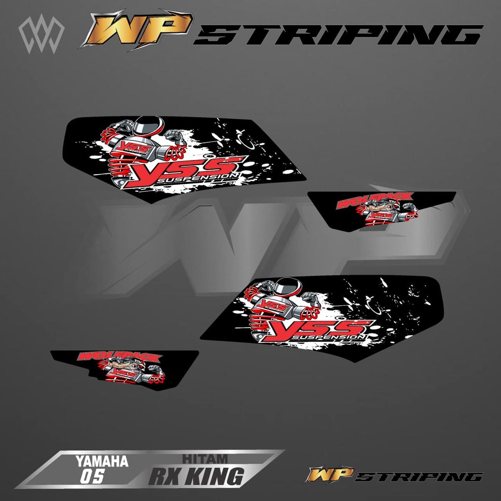 STRIPING RX KING - STIKER VARIASI LIST SKOTLET MOTOR YAMAHA RX KING - 05