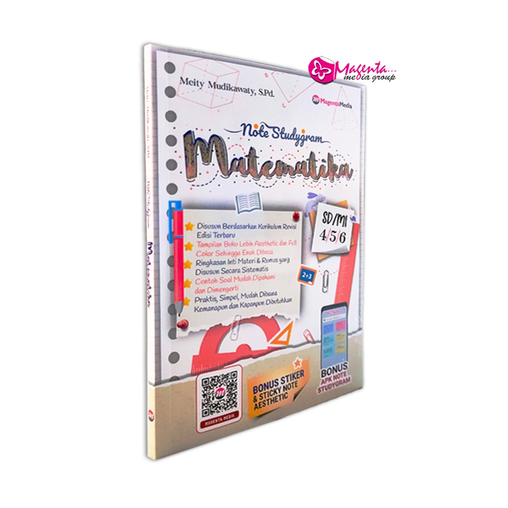 BUKU MATEMATIKA SD - BUKU SAKU MATEMATIKA SD - NOTE STUDYGRAM MATEMATIKA SD/MI 4,5,6