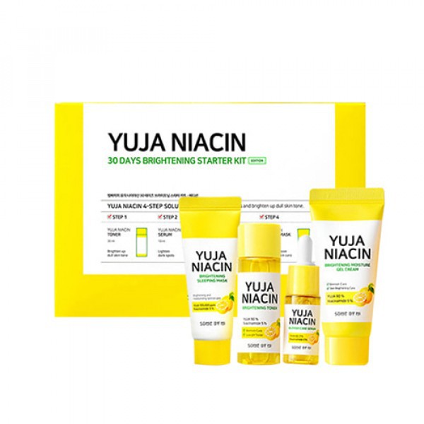 SOME BY MI YUJA NIACIN 30 DAYS BRIGHTENING STARTER KIT SATUAN ORIGINAL Serum Toner Gel cream Mask