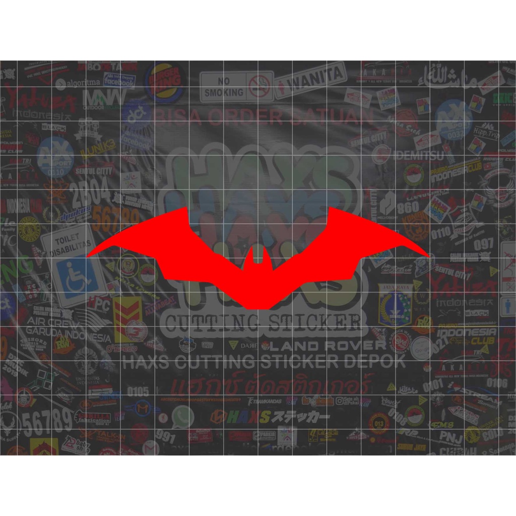 Cutting Sticker The Batman Ukuran 10 Cm x 3 Cm Untuk Motor Mobil