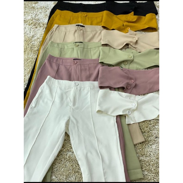 Celana Wanita Free Belt | Lola Pants ORI by Vivorie