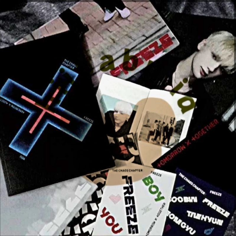 (READY ALBUM ONLY) TXT THE CHAOS CHAPTER FREEZE YOU VER | HUENINGKAI WORLD POSTCARD