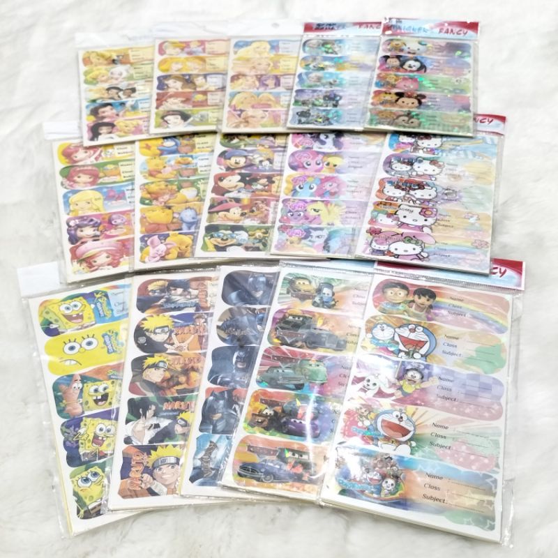 

Stiker Nama Gambar Karakter Stiker Label Stiker Buku Mata Pelajaran