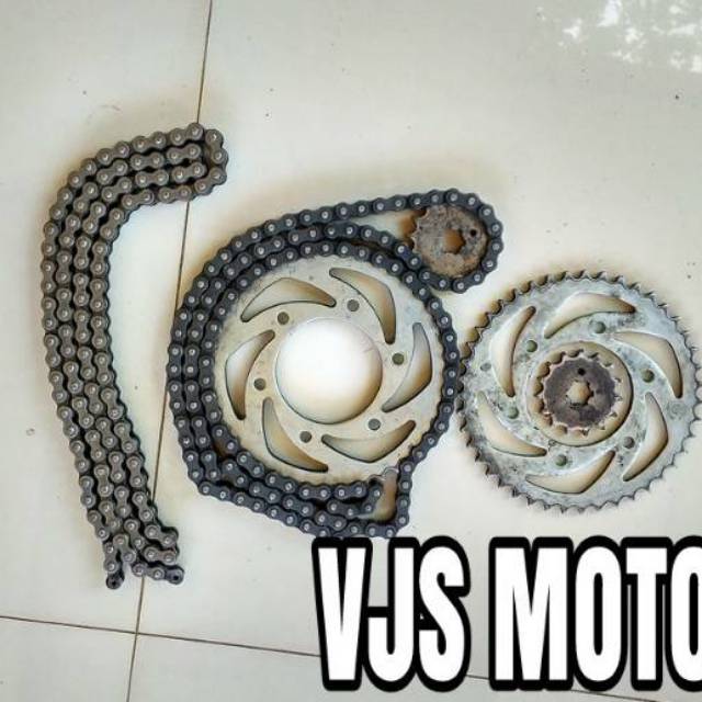 Jual Gear gir set depan blakang dan rante VIXION NVL 2014 PNP VIXION NEW ORI ASLI YAMAHA