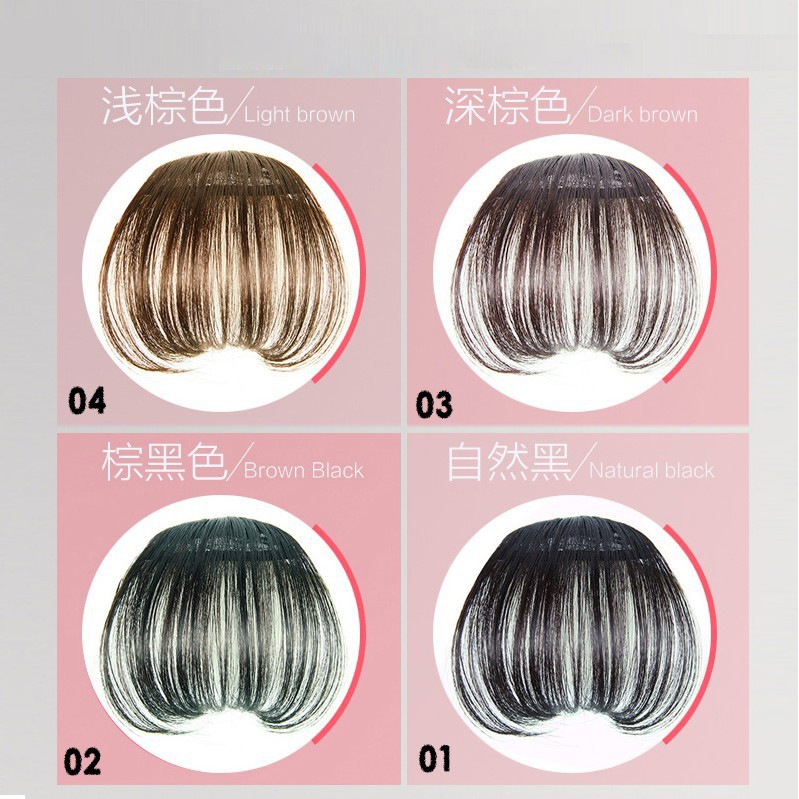 [Bayar Di Tempat]Wig / Rambut Palsu Extension Tipis Model Klip Depan