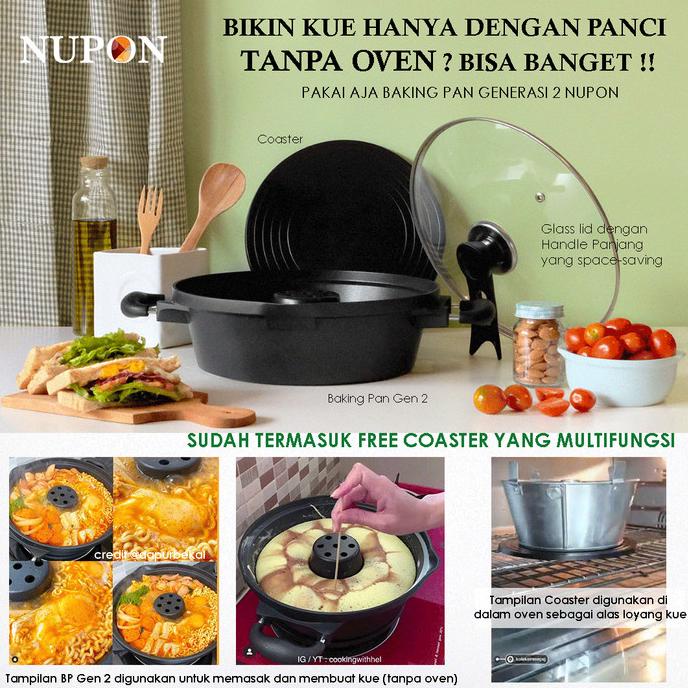 Promo Panci Cetakan Kue Tanpa Oven - Baking Pan Generasi 2 NUPON PFOA FREE