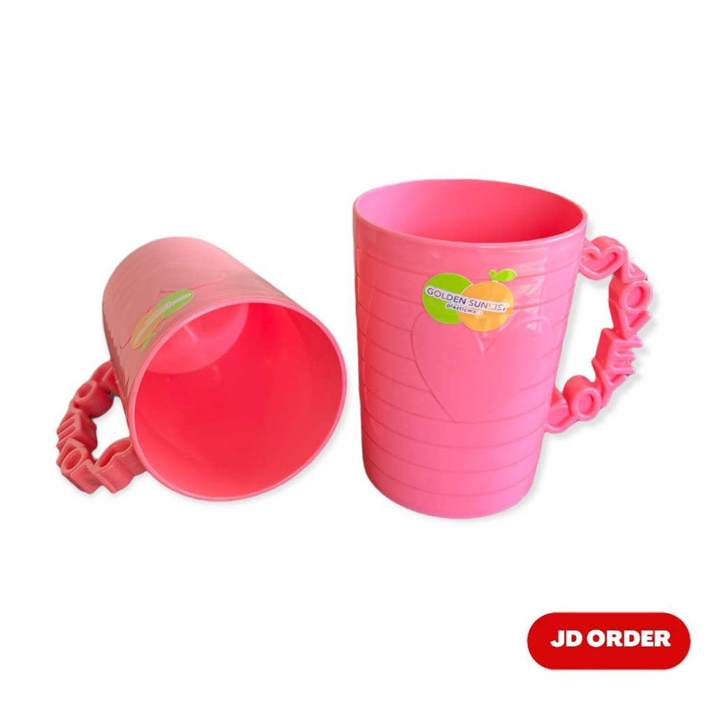 Mug Plastik Love MOK-7060 Golden Lemon