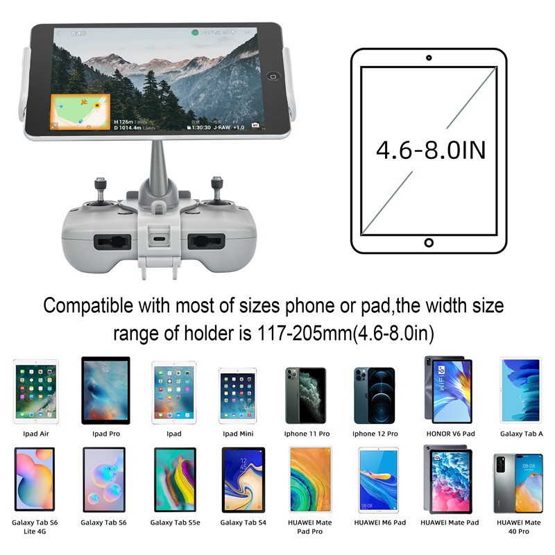 Startrc Phone and Tab Holder For DJI Mini 2 / Mavic Air 2 / Air 2S