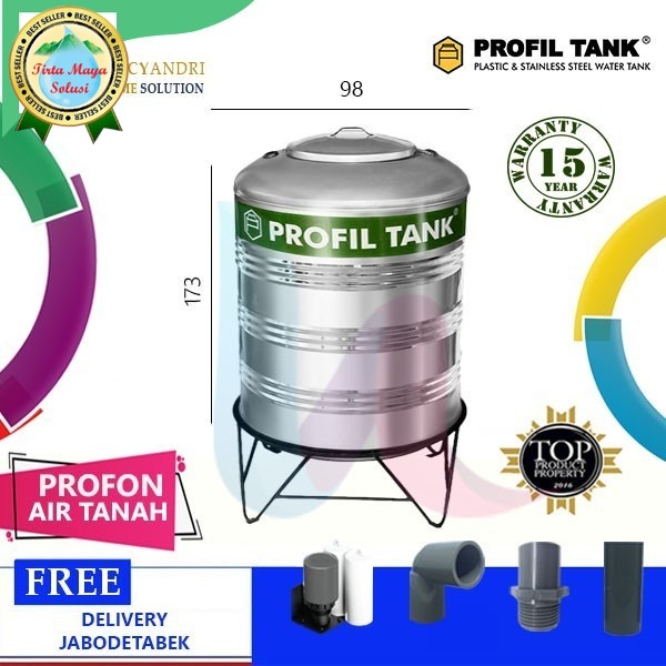 Jual Tangki Air Stainless Profil Tank Ps Tandon Toren Air Original