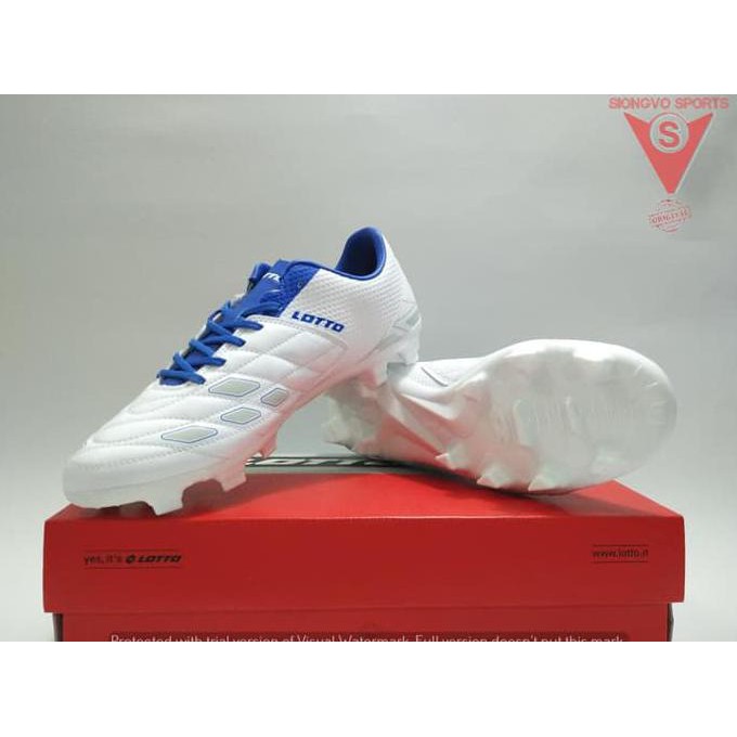 Kualitas Terbaik SEPATU BOLA - LOTTO SQUADRA FG ORIGINAL #L01010012 WHITE NEW 2018 SDWEP