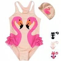 BAJU RENANG ANAK MOTIF FLAMINGGO / FLAMINGGO SWIMSUIT ANBR-01