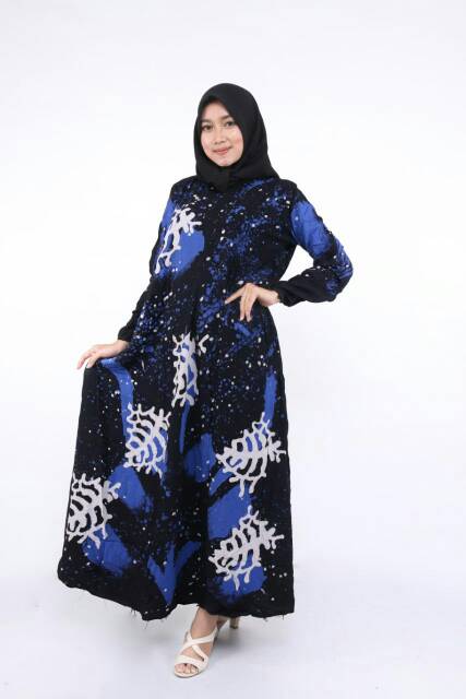 GAMIS BATIK ABSTRAK /GAMIS WANITA