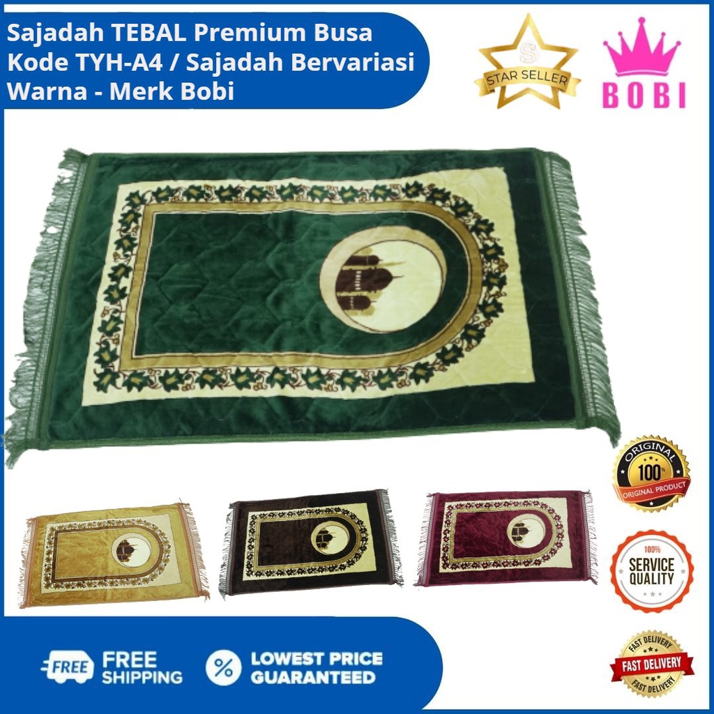 Sajadah TEBAL Premium Kode TYH-A4 / Sajadah TERMURAH Uk.70cmx110cm