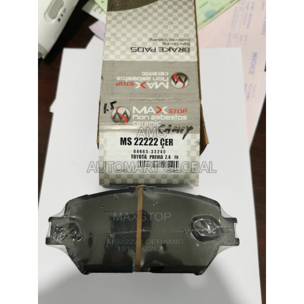 brake pad kampas rem Toyota wish camry previa 2.4