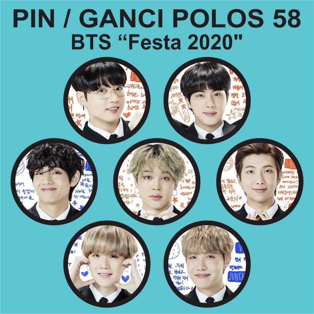 PIN / GANTUNGAN KUNCI POLOS 58 MM - BTS FESTA 2020