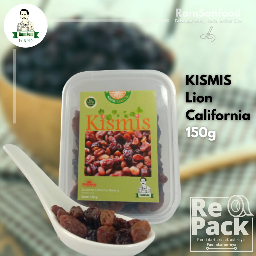 

Kismis Dark Lion Clf-150g-Buah Kering