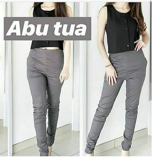 Celana panjang legging highweist katun street dalaman gamis