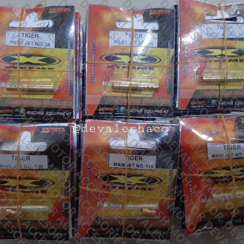 (100% ASLI ) Pilot Jet Main Jet Tiger Xtreme Spuyer Karburator Tiger Xtreme mantap