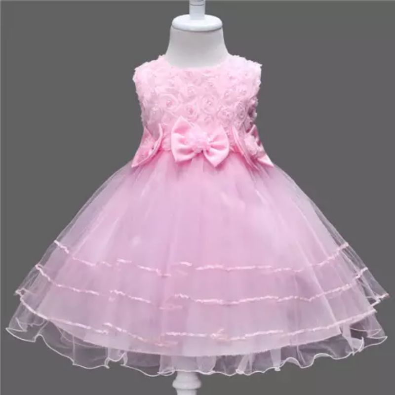 Floral evening princess gown night birthday girls tutu dress