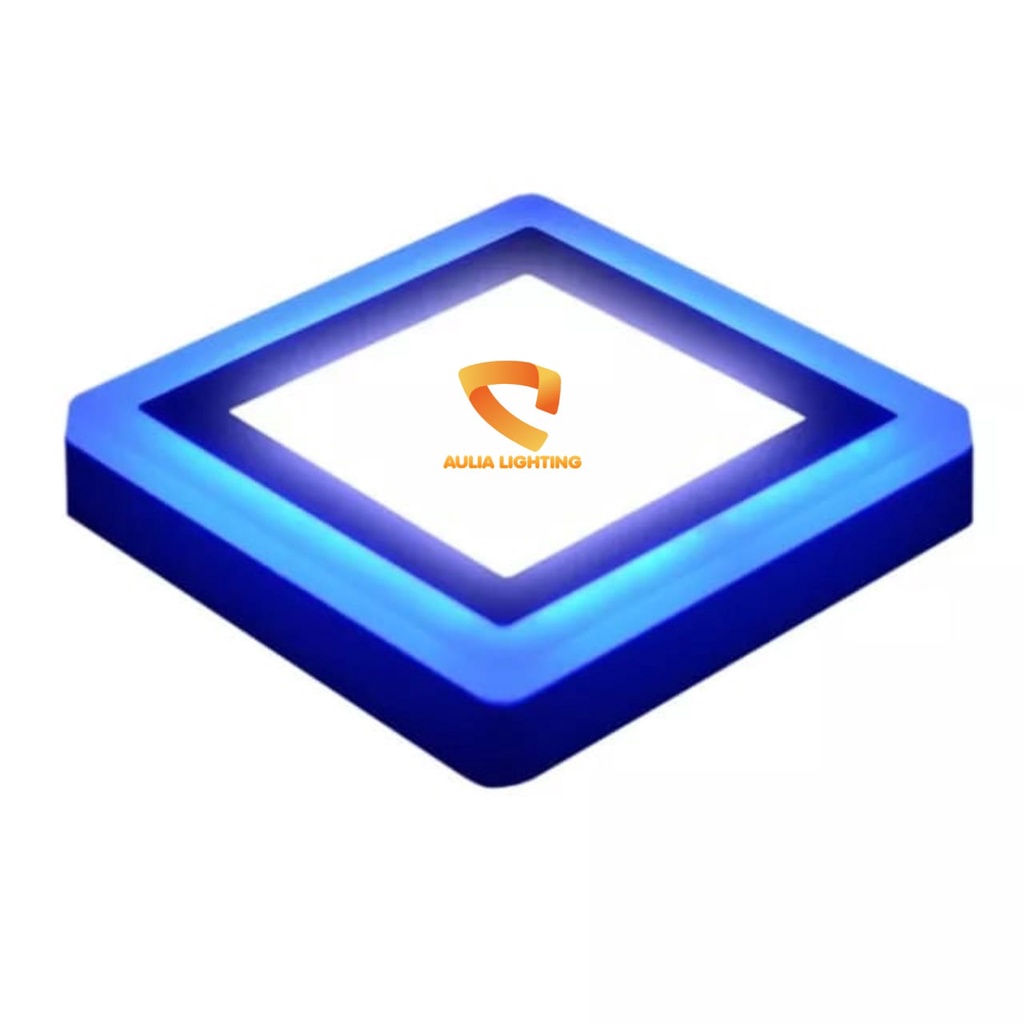 LAMPU DOWNLIGHT LED  OUTBOW PUTIH BIRU  KUNING 18W + 6W 2 WARNA 24W PANEL DAK COR BULAT KOTAK KUNING WARM WHITE TEMPEL HIAS  DINDING WHITE BLUE RUMAH MINIMALIS