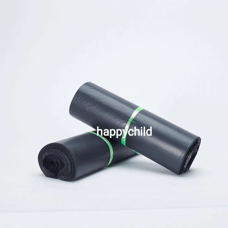 Premium plastik hitam polymailer packing ada lem happychild