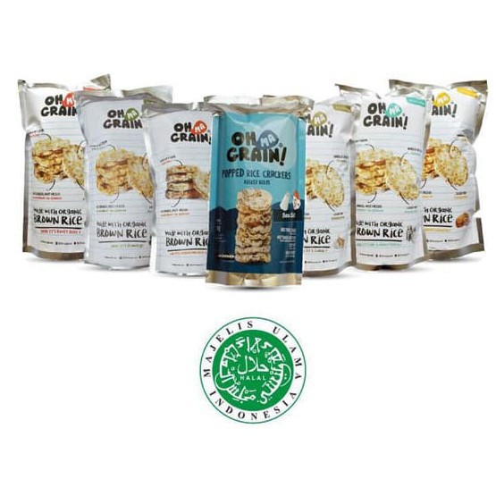

Oh Ma Grain! Keripik Beras / Cemilan Sehat Keripik Beras Oh Ma Grain