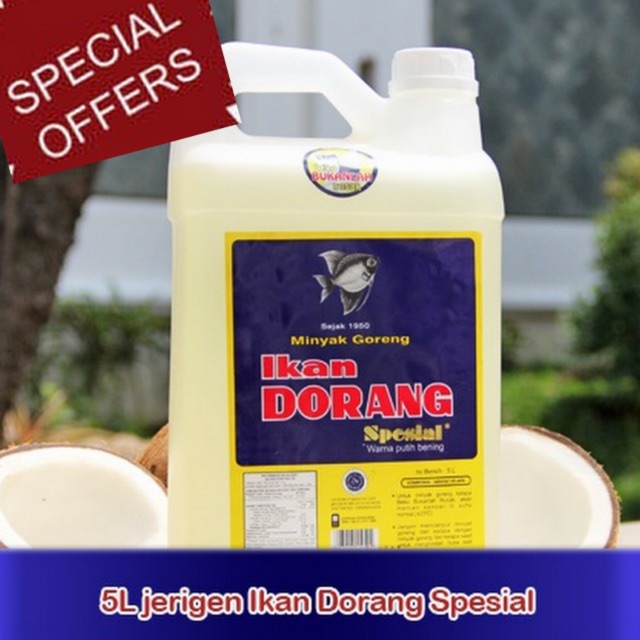 

Promo Minyak Kelapa Ikan Dorang Spesial Jerigen 5 Liter / Minyak Goren
