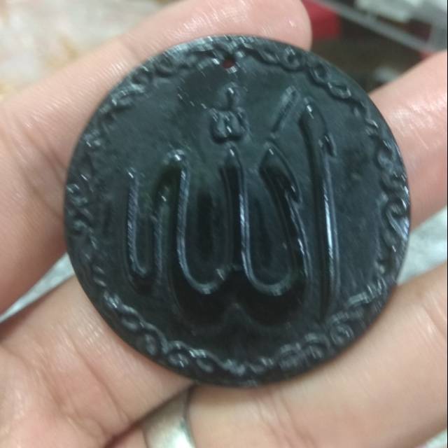 Liontin black jade lafadz allah