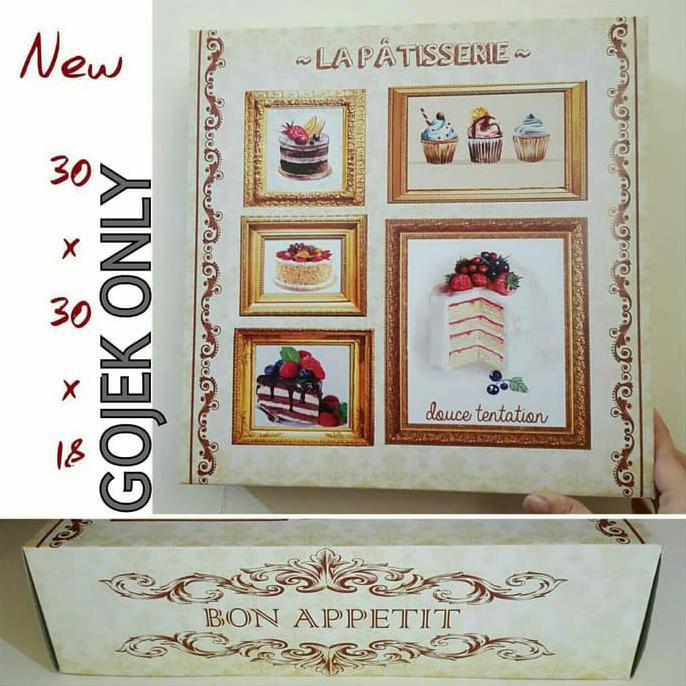

Dus Kue 3030Xx18 Satuan / Cake Box Bon Appetit/ Ksi30X3018