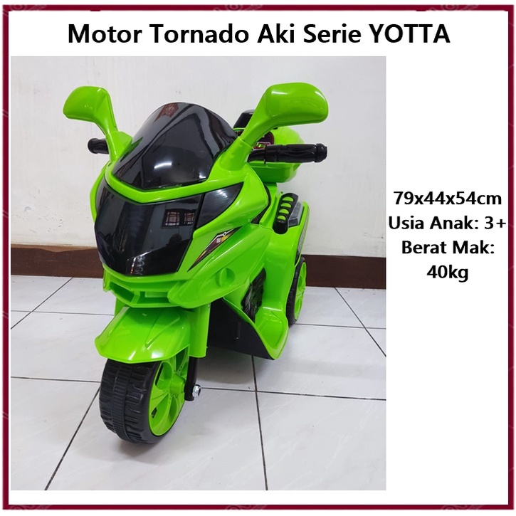 Mainan Anak Motor Aki Tornado Yotta