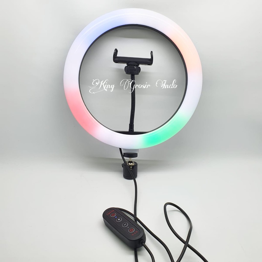 Soft Ring Light RGB LED MJ26 / Lampu Selfie Studio Photo ( 10 Inch / 26 cm )