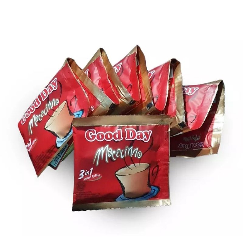 

Kopi Good Day Moccacino berat isi( 10 sachet × 20gr)