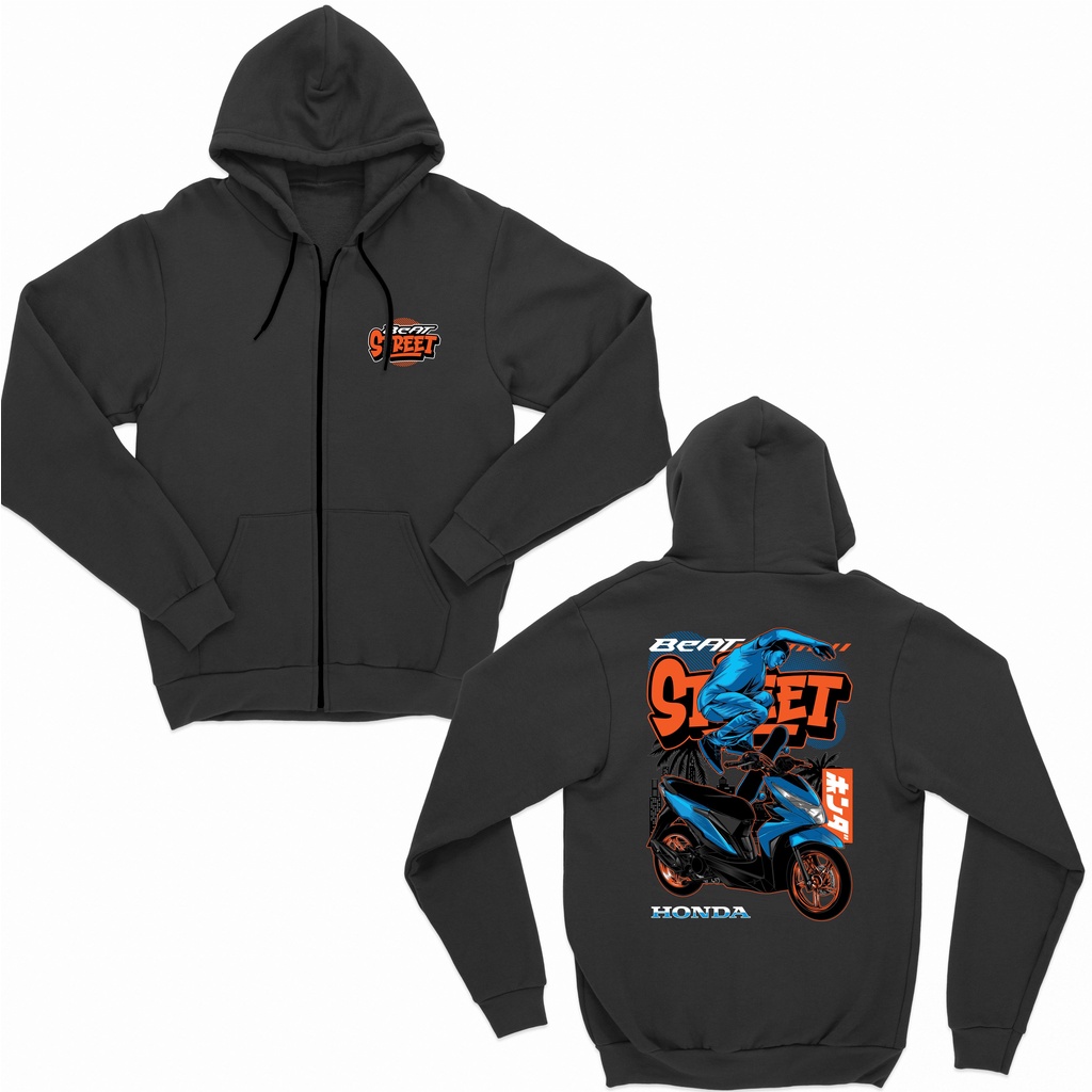 JAKET ZIPPER HONDA BEAT STREET SKATER BIG SIZE JUMBO