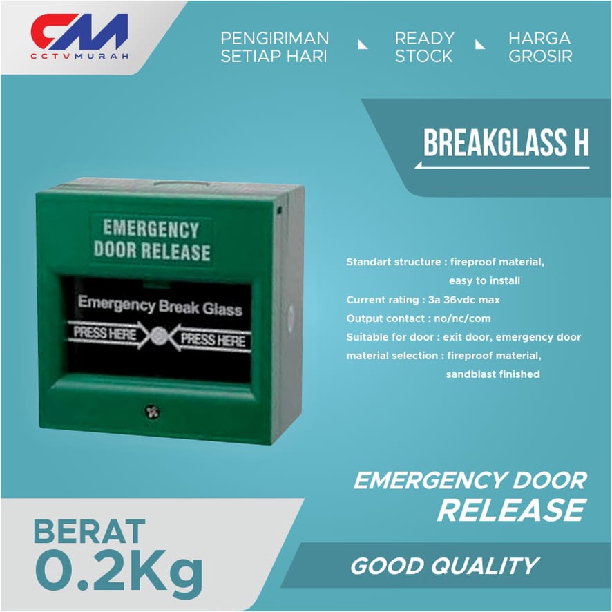 Emergency Breakglass || Type FC-180181 || Break Glass Door Release