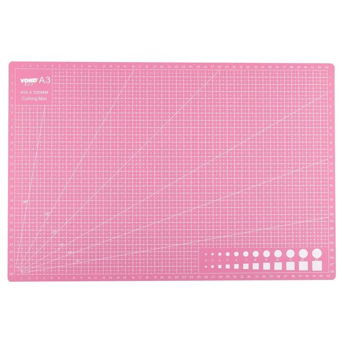 Cutting Mat YOKO Ukuran A3 45x30cm Double Side / Dua Sisi