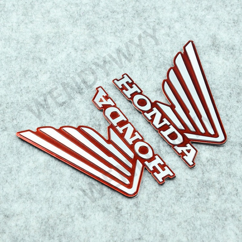 2pcs Logo Emblem Wing Wing Honda Embossed Chrome (Pair) Stiker For Vario Beat