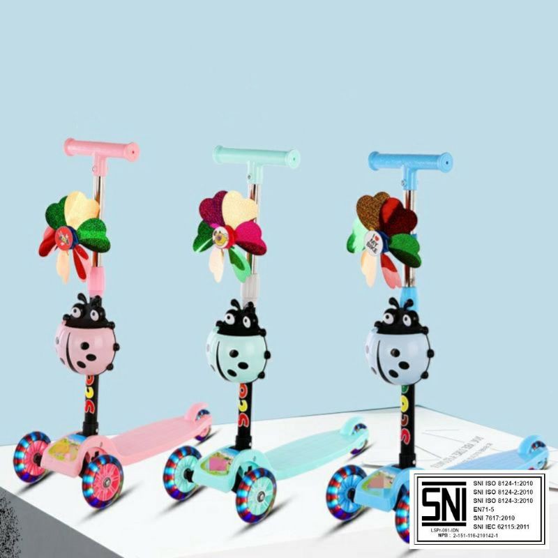 SCOOTER LED ANAK RODA 3 SKUTER OTOPET ANAK